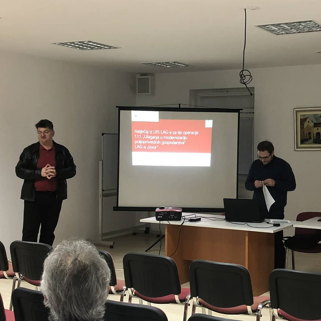 LAG „Izvor“ održao radionicu za prijavu na natječaj „Ulaganja u modernizaciju poljoprivrednih gospodarstva”