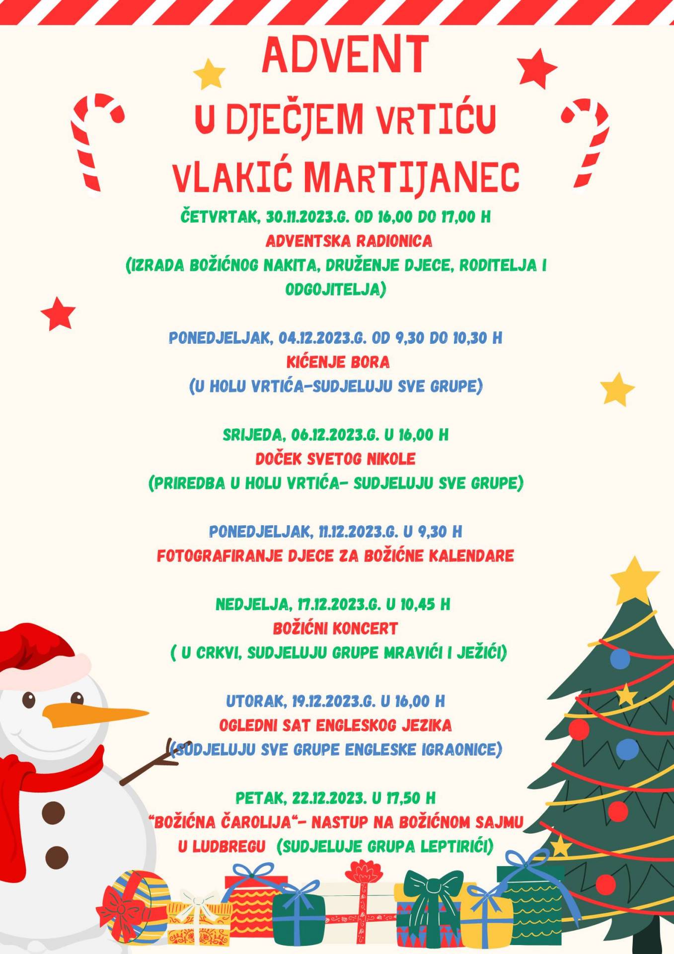 Advent u DV Vlakić Martijanec