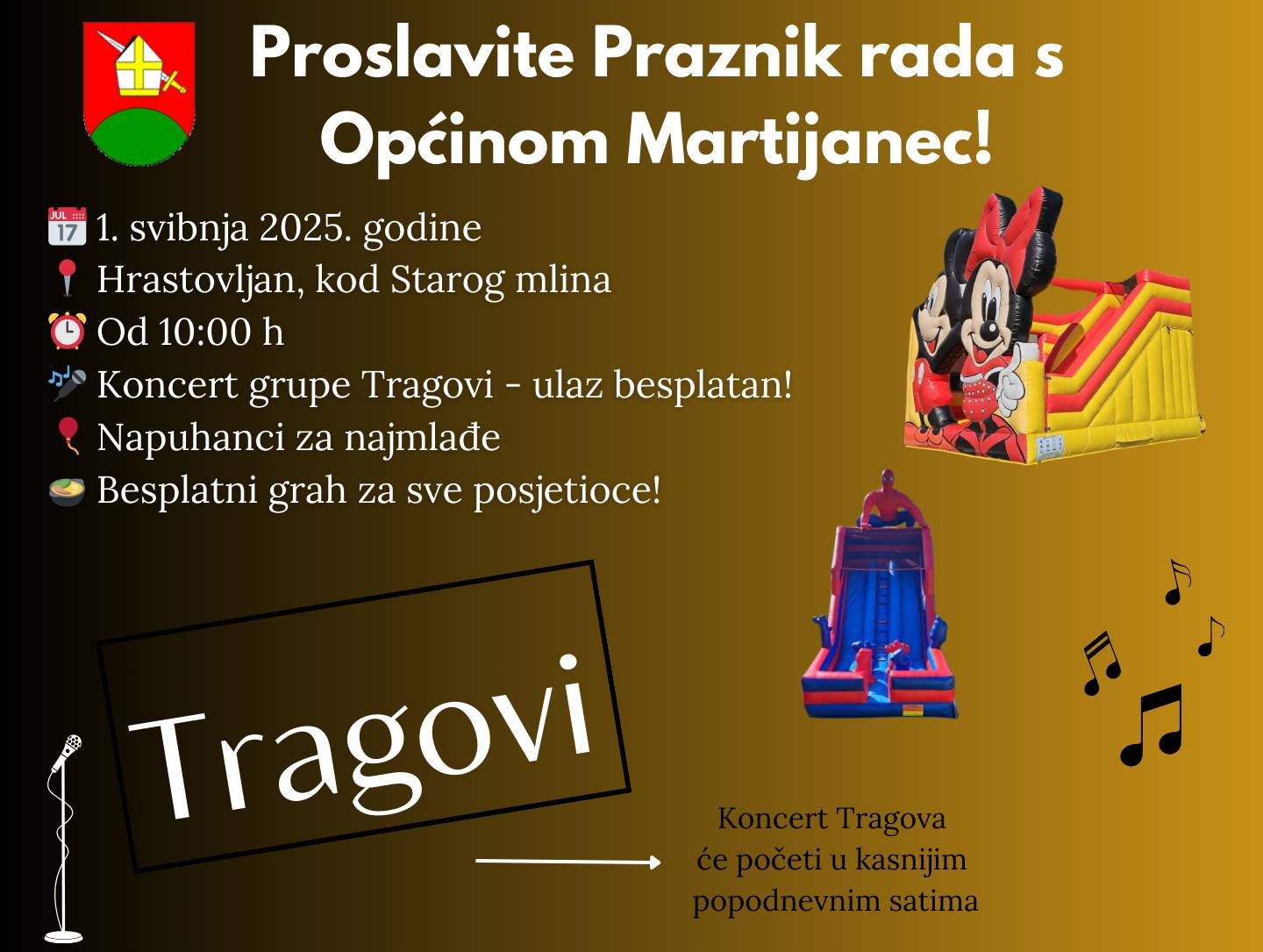 PROSLAVITE PRAZNIK RADA S OPĆINOM MARTIJANEC U VESELJU, DOBROM DRUŠTVU I ODLIČNOJ ATMOSFERI