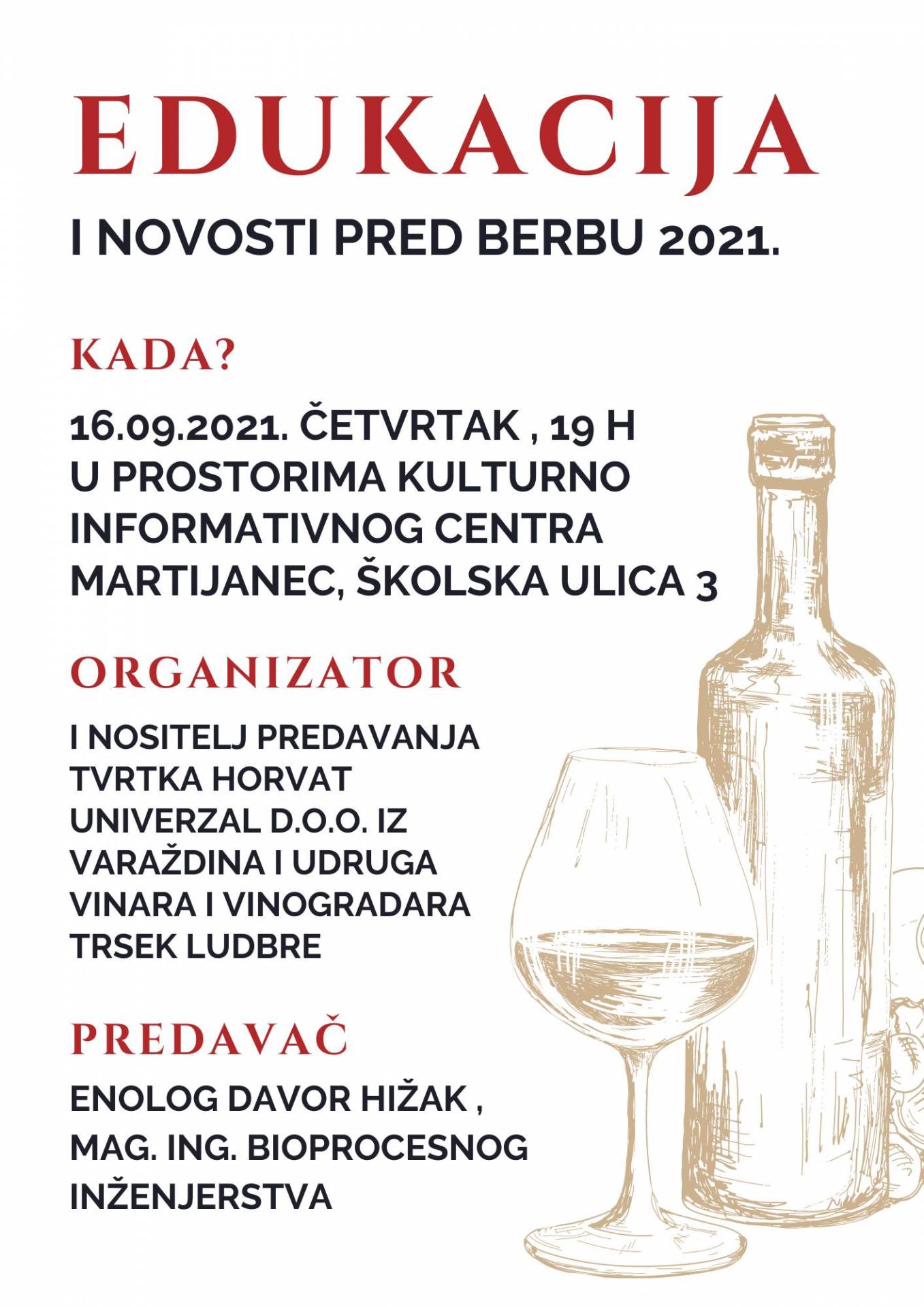 Edukacija i novosti pred berbu 2021.