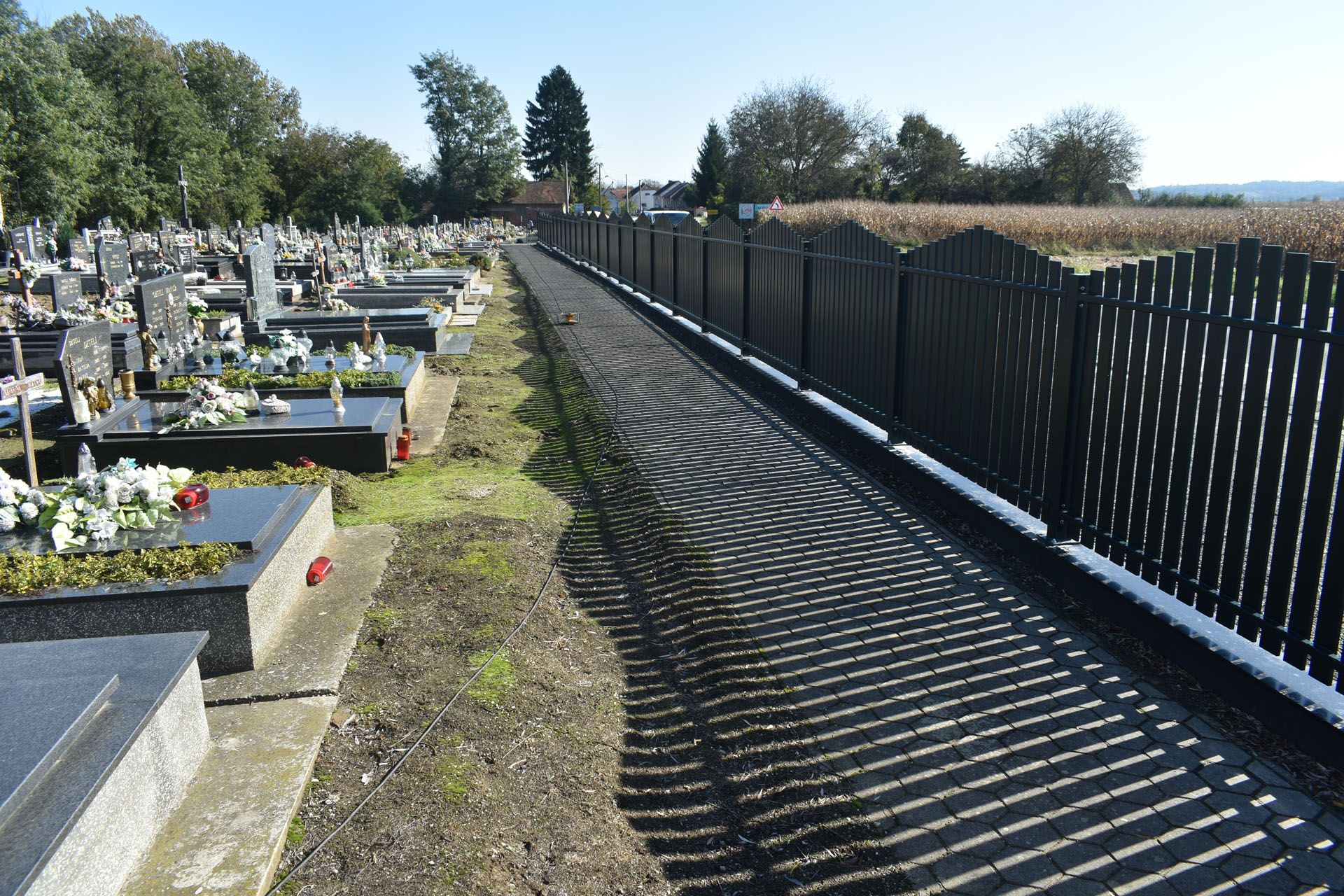 Nova ograda Mjesnog groblja u Križovljanu